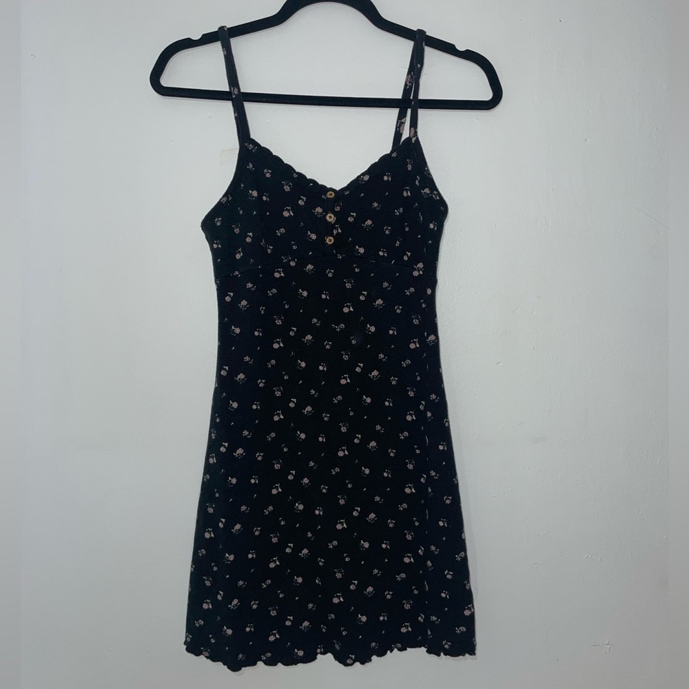 Floral Black Dress